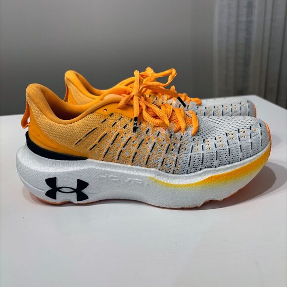 Under Armour Infinite Elite UA We Run Orange White Women's Running Sneakers Sz 9 - Picture 2 of 10